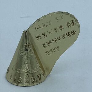 Vintage Arthur Armour Embossed Gold Metallic Bicentennial Liberty Snuffer